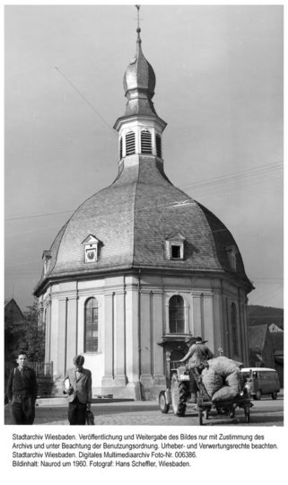 Evangelische Kirche Naurod, um 1960