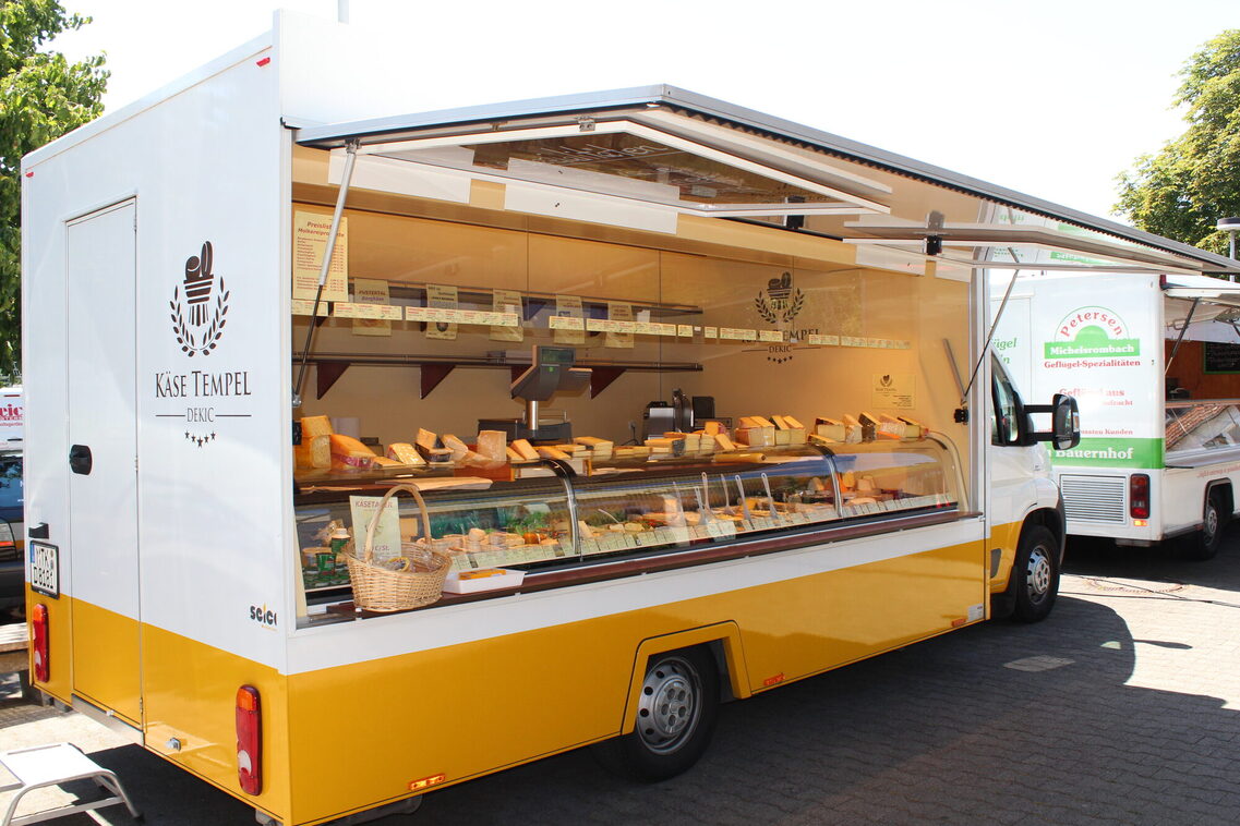 Wochenmarkt in Mainz-Kostheim