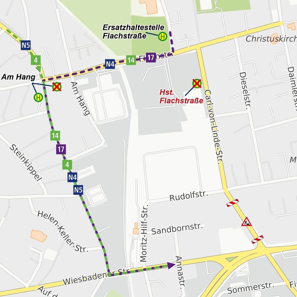 Umleitung Carl-von-Linde-Straße