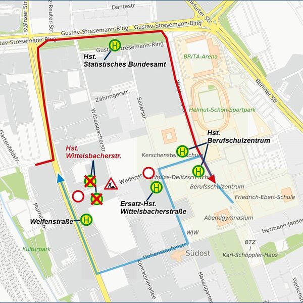 Umleitungsplan