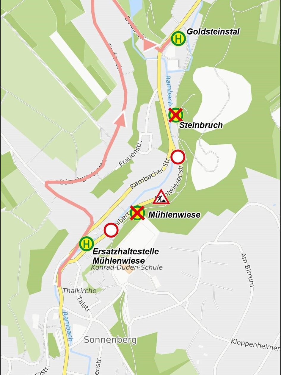 Umleitungsplan