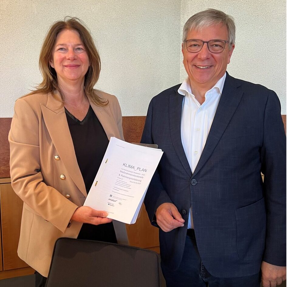 Bürgermeisterin Christiane Hinninger und Oberbürgermeister Gert-Uwe Mende.