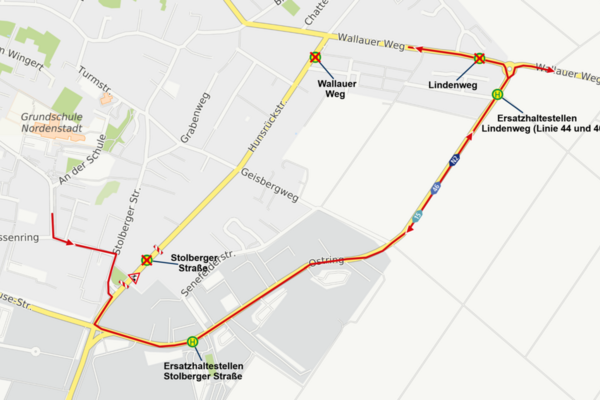 Sperrung der Hunsrückstraße: Busse werden umgeleitet 