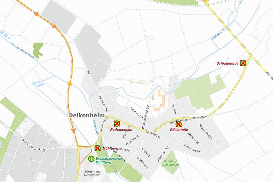 Rathausplatzfest in Delkenheim: Einige Bushaltestellen entfallen 