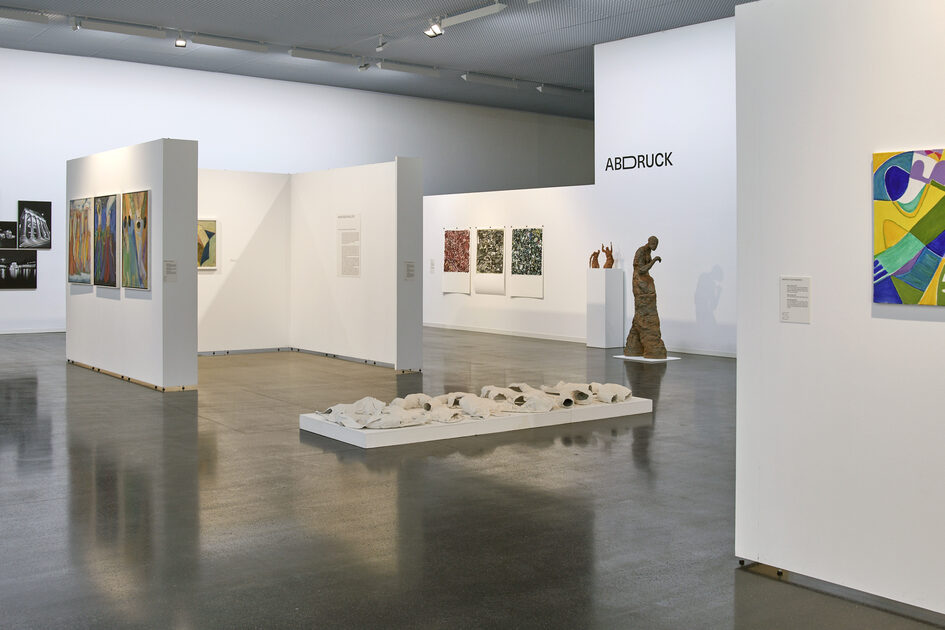 Ansicht einer Kunstausstellung