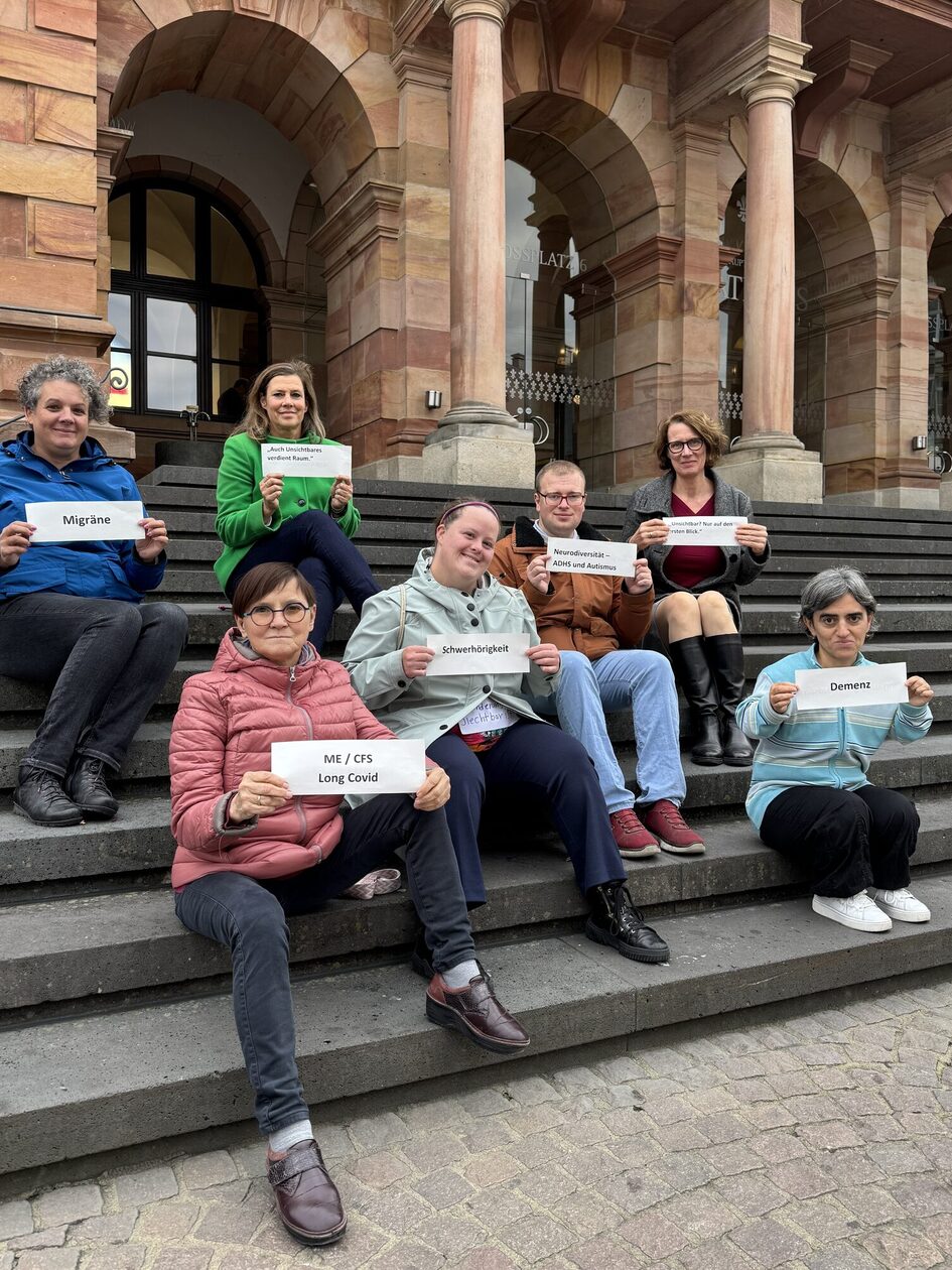 Aktion des Expertenrats zum Tag der nicht sichtbaren Behinderungen