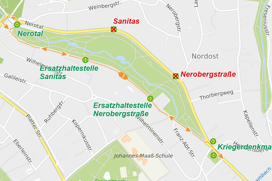 Umleitungsplan