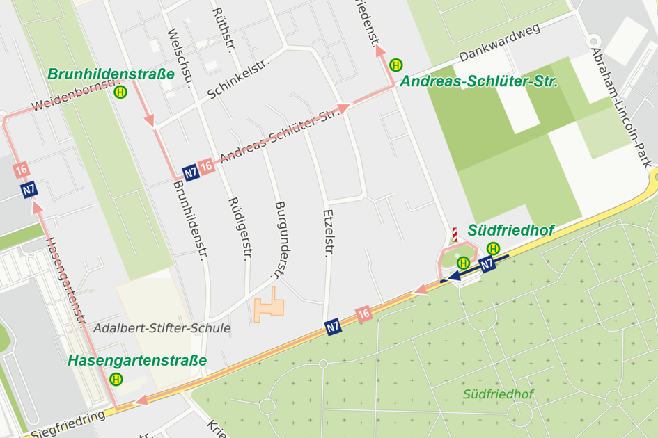 Umleitungsplan