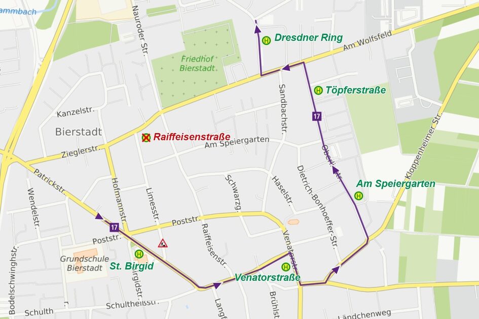 Umleitungsplan