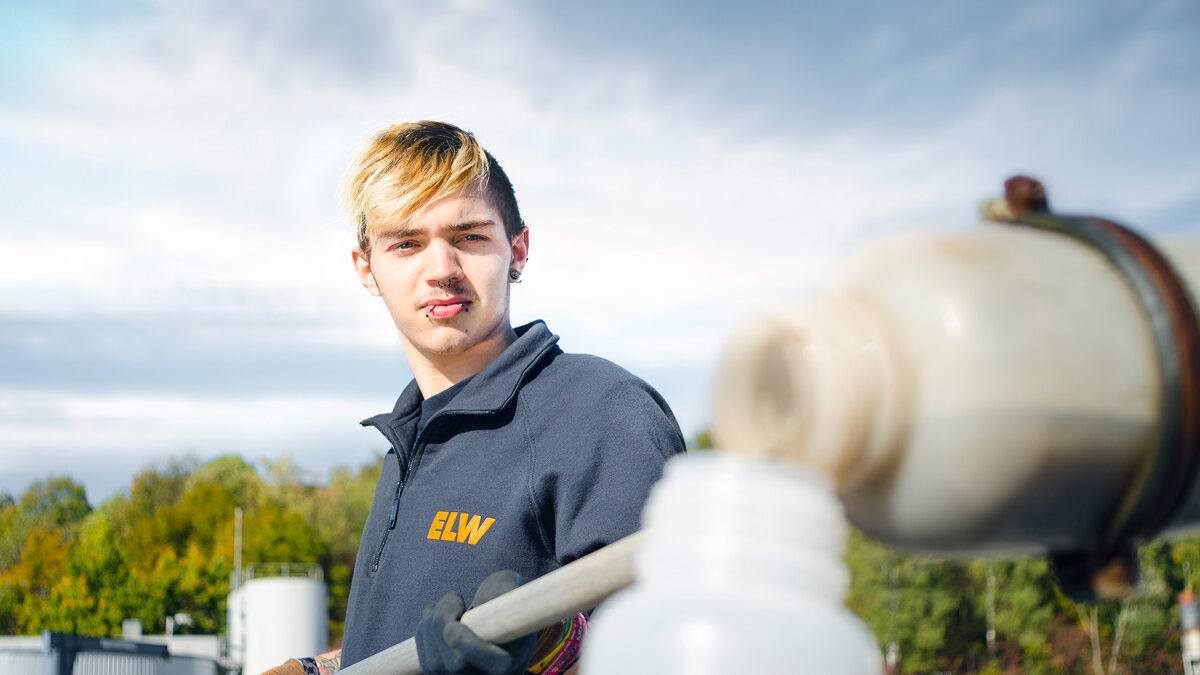 Sven B., apprentice environmental technologist for wastewater management