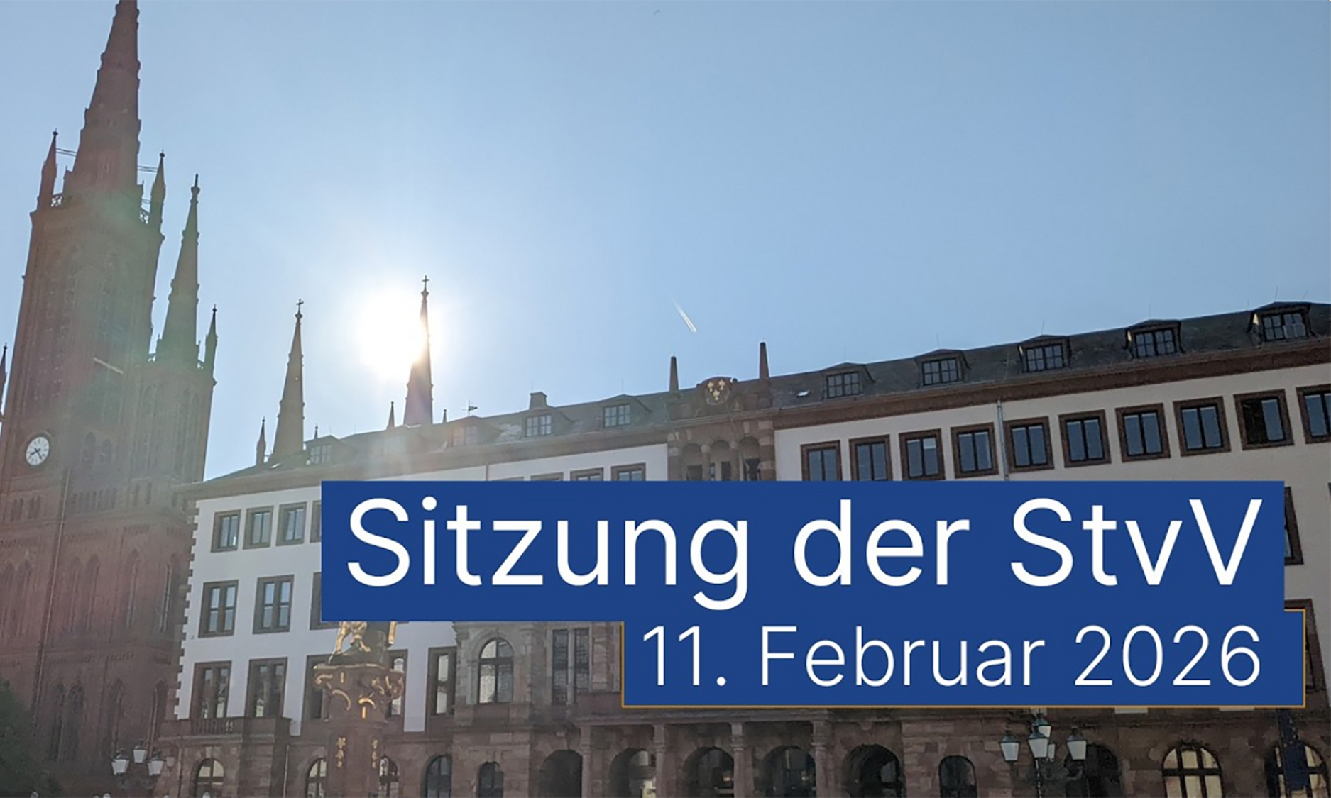 Startbild mit Kirche und historischem Gebäude