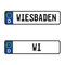 Wunschkennzeichen für Wiesbaden - Abkürzung WI