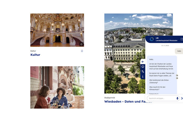 Скріншот сайту wiesbaden.de з чат-ботом Lilli