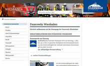 Microsite Feuerwehr Wiesbaden.