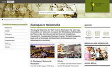 Microsite Rheingauer Weinwoche Wiesbaden