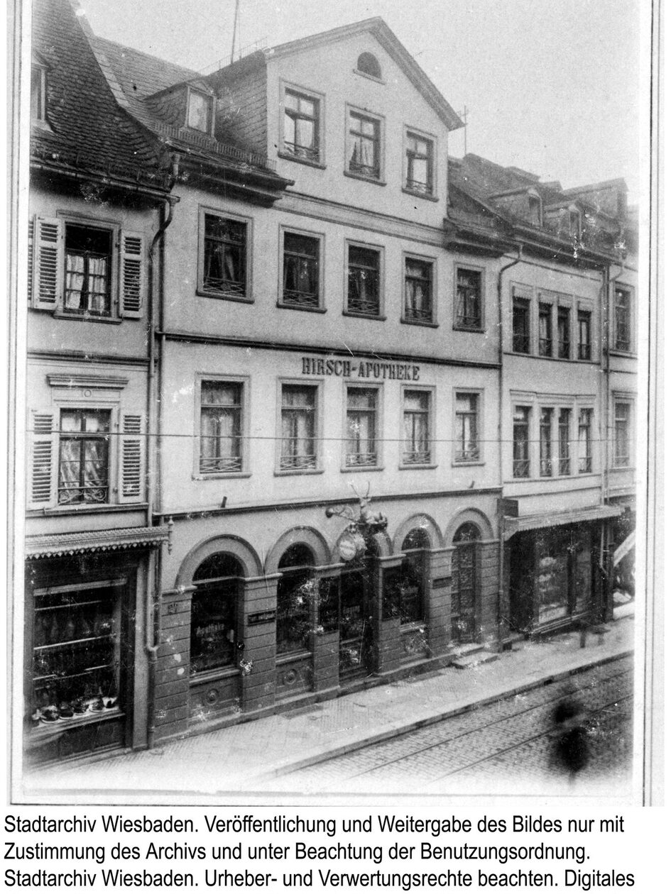 Stag pharmacy, around 1895