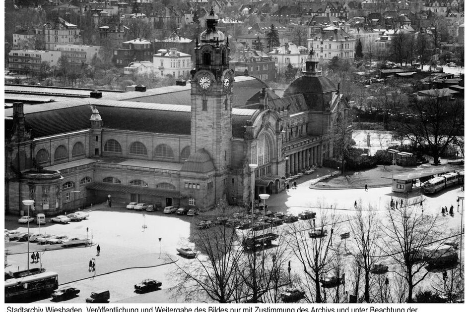 Централна гара Висбаден, около 1965 г.