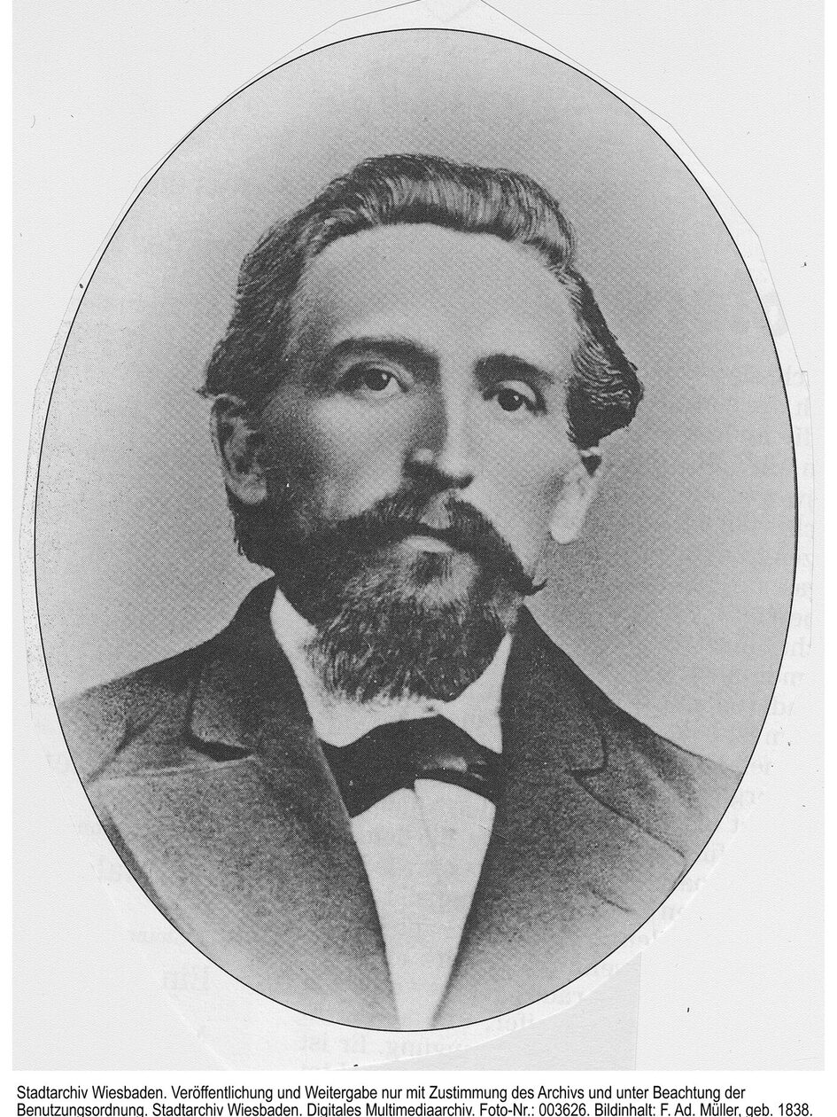 Friedrich Adolph Müller, yaklaşık 1874