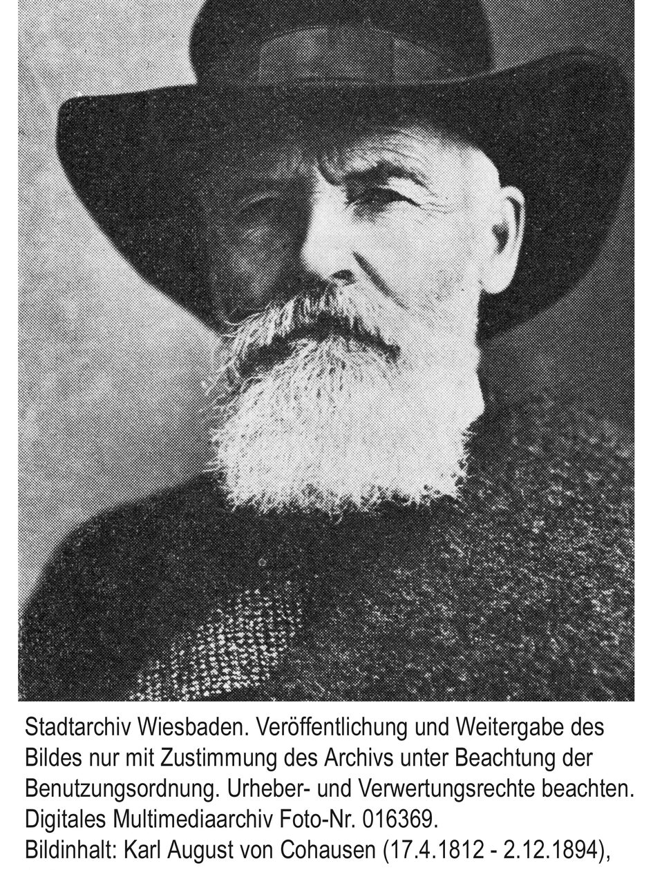 Carl August von Cohausen, ok. 1885 r.