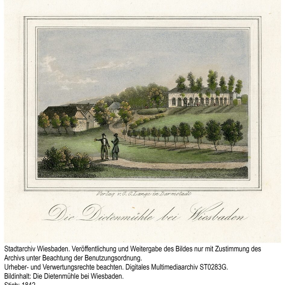 Дитенмюле, гравюра от 1842 г.