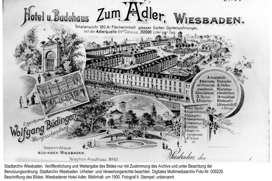 Hôtel Adler, vers 1900