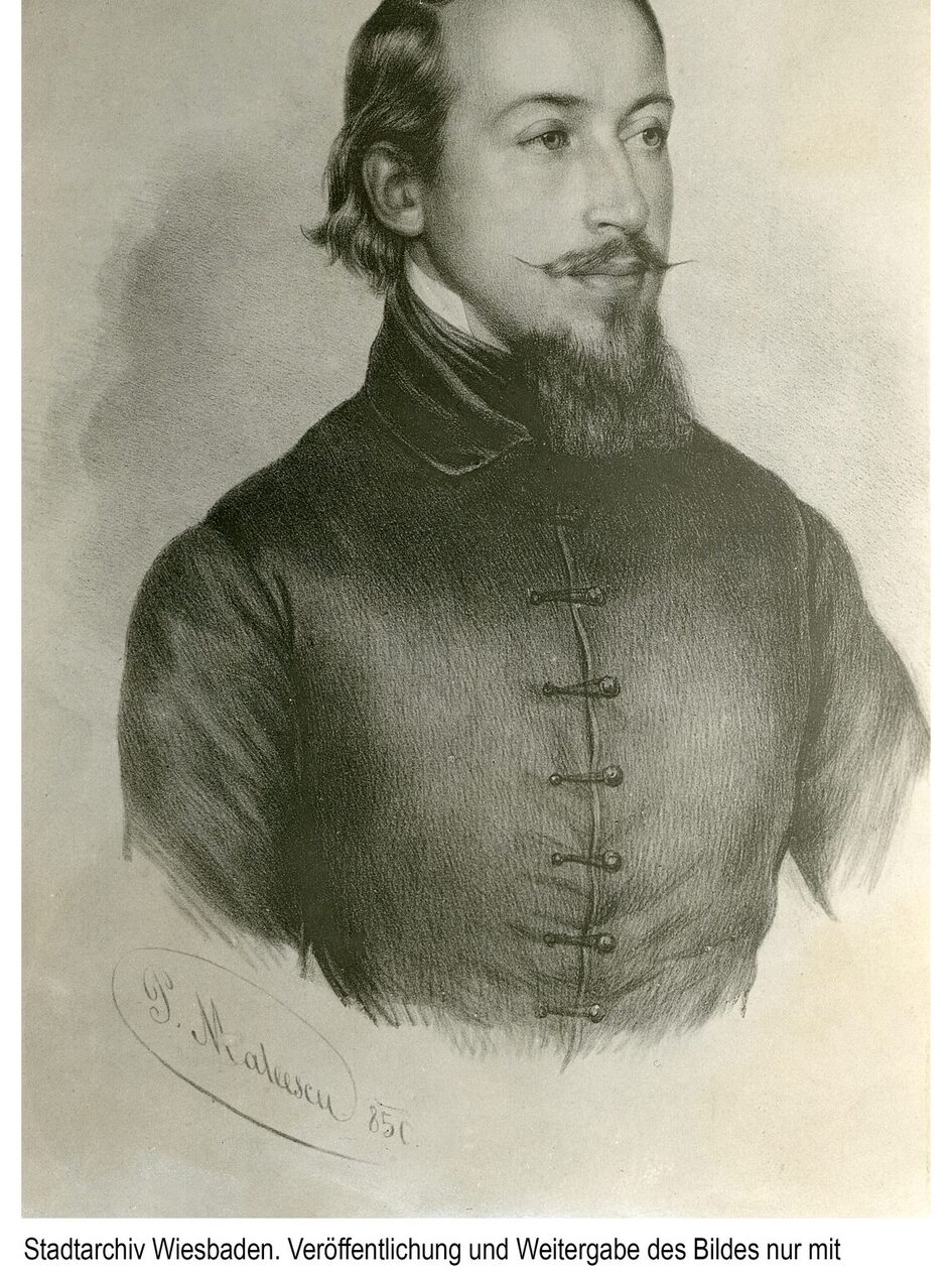Béla Kéler, um 1850