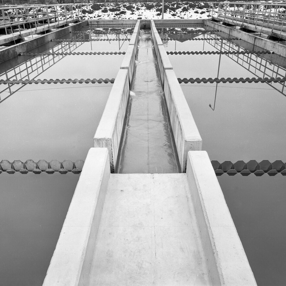 Klär- und Kanalisationsanlage in Biebrich, 1969