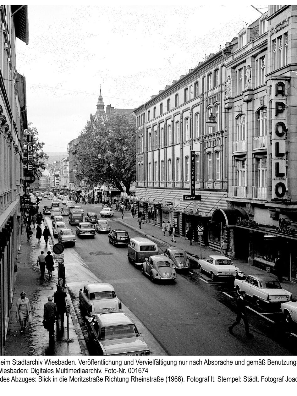 Kino "Apollo" przy ulicy Moritzstraße, 1966 r.