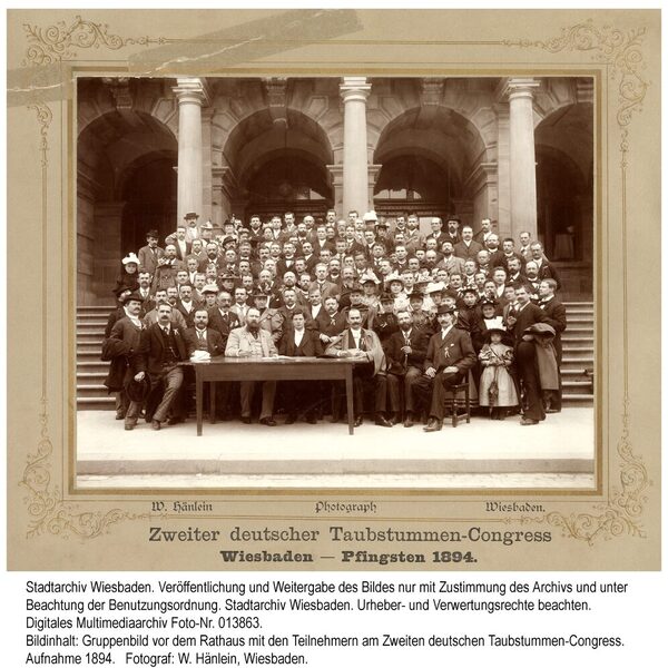 Congreso de Sordomudos, 1894