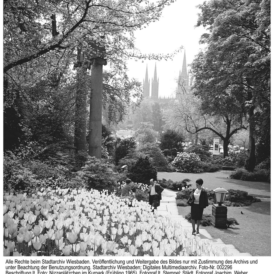 Nizza-Plätzchen im Kurpark, 1965