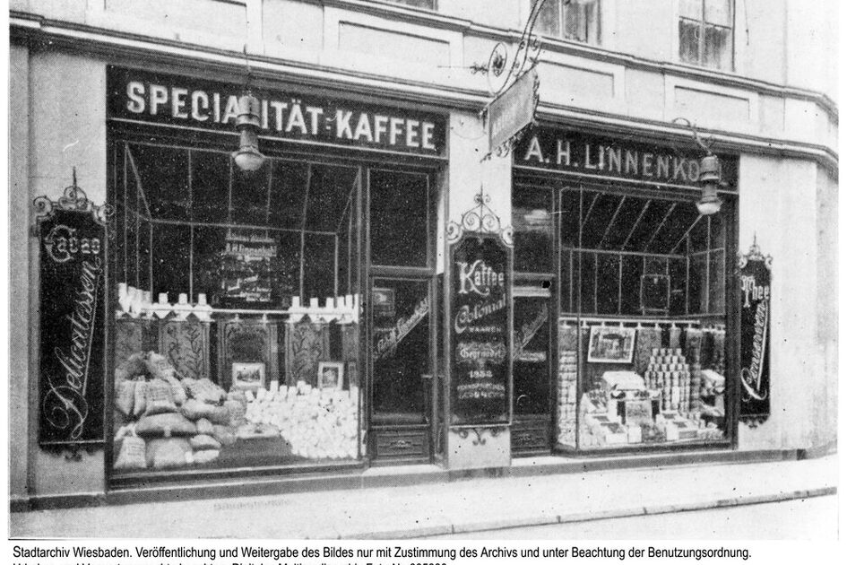 Kaffeerösterei Linnenkohl, um 1900