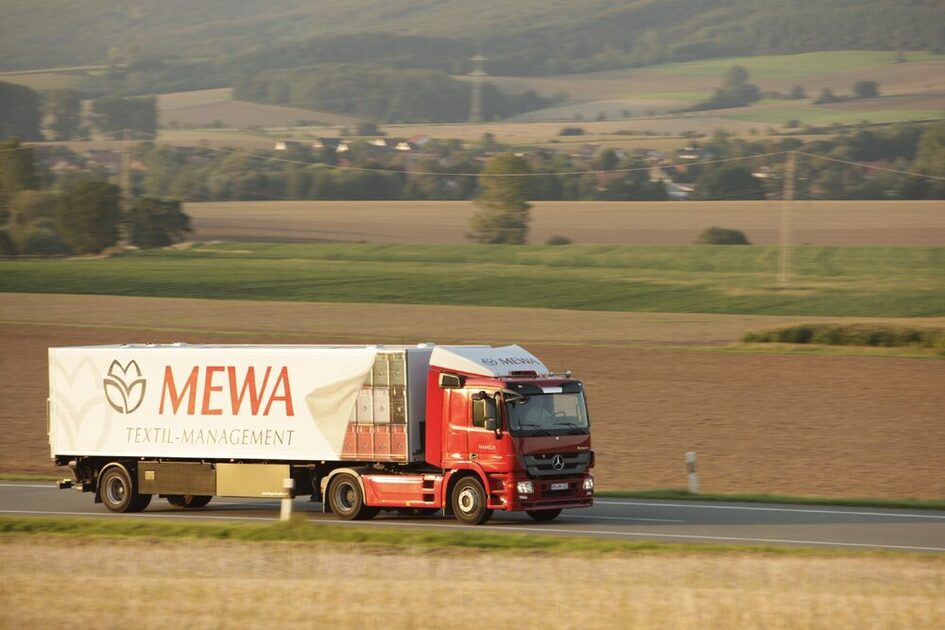 Ciężarówka MEWA Textile Management