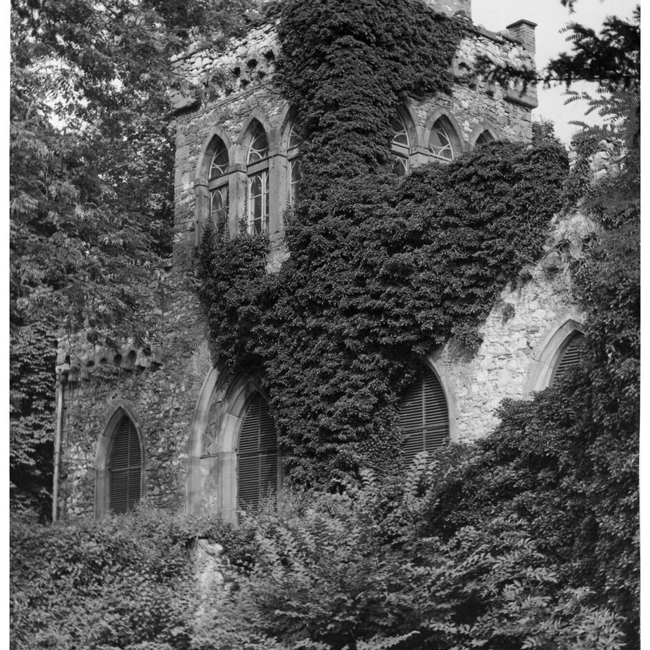 Мосбург в дворцовом парке Бибриха, около 1955 года