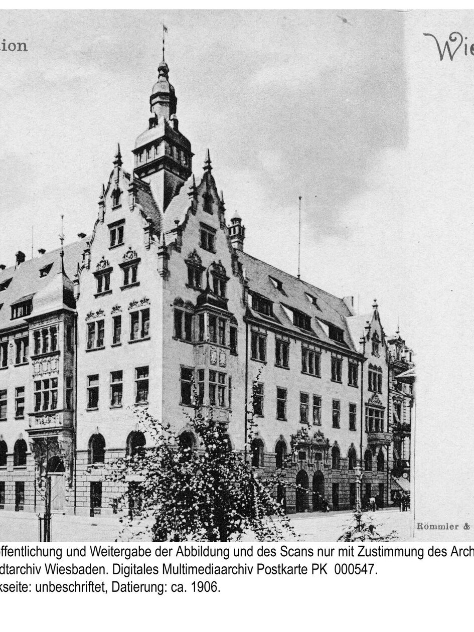 Polizeipräsidium an der Friedrichstraße, ca. 1906