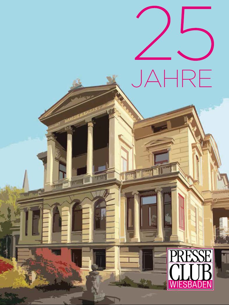 Cover page of the Press Club's anniversary brochure, 2014