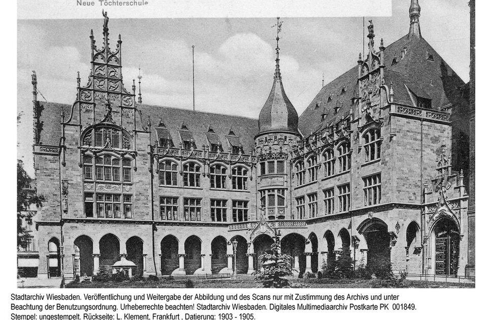 Höhere Töchterschule am Schlossplatz, ca. 1905