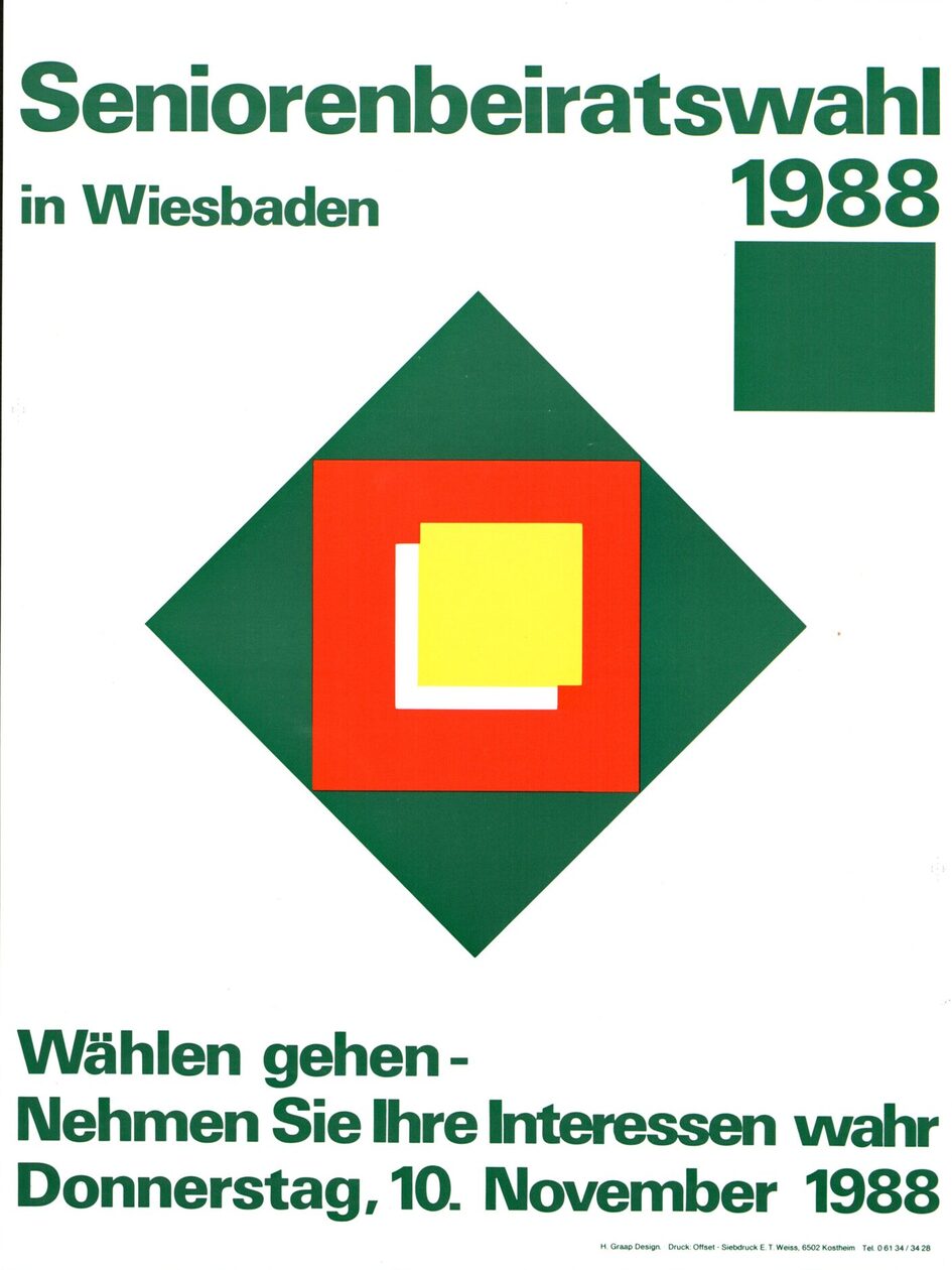 ملصق لانتخابات مجلس كبار السن لعام 1988