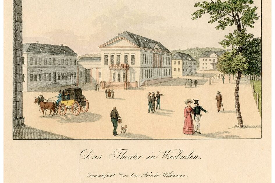 Klassizistischer Theaterbau (Ecke Wilhelmstraße/Kaiser-Friedrich-Platz), 1828