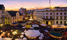Schlossplatz'da şarap festivali.