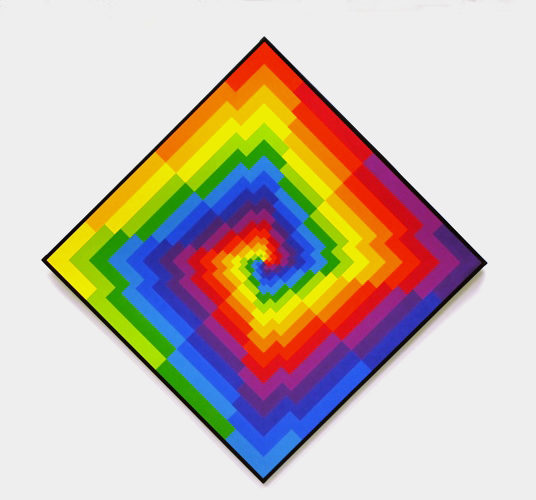 Kraass, Olaf: Rotation von 12 mengengleichen Farben um einen vierfarbigen Kern