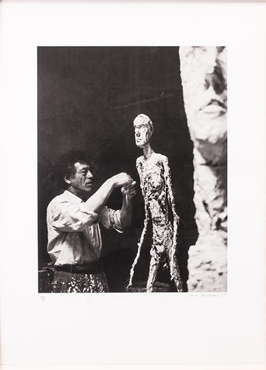 Scheidegger, Ernst: Alberto Giacometti bei der Arbeit an einer Plastik