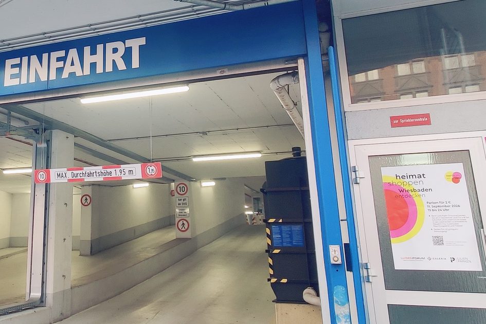 Parken für 2 Euro beim heimat shoppen