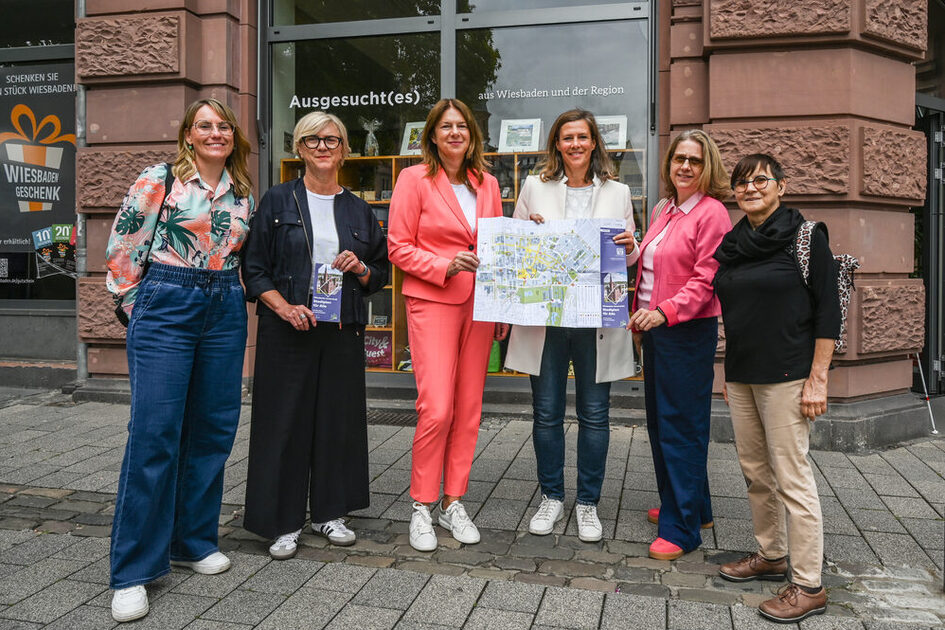 Innenstadtplan mit Hinweisen zur Barrierefreiheit