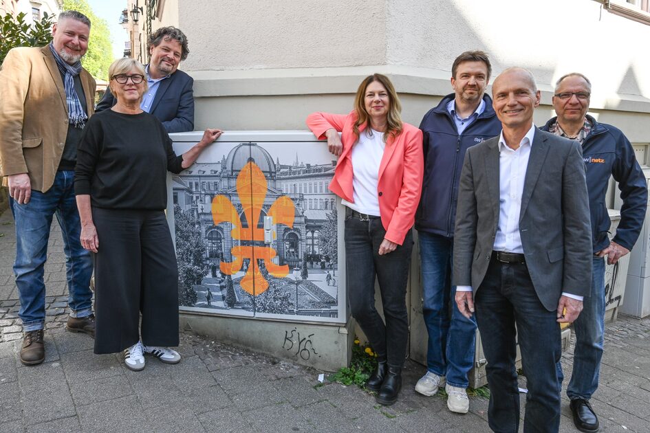 Gestaltete Stromkästen verschönern Wiesbadener Innenstadt