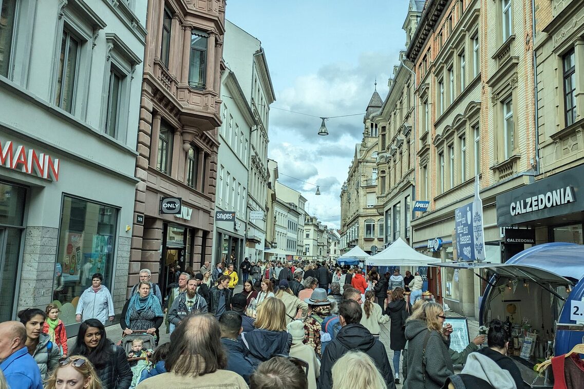 Fußgängerzone in Wiesbaden