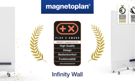 magnetoplan® wurde mit dem Gütesiegel "Plus X Award 2020/2021" ausgezeichn