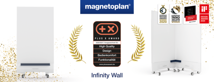 magnetoplan® wurde mit dem Gütesiegel "Plus X Award 2020/2021" ausgezeichn